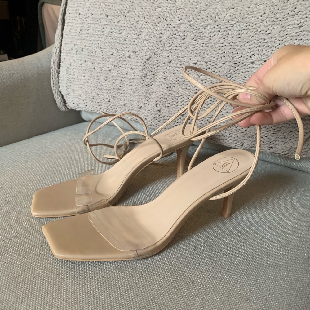 Nude Strappy Heels